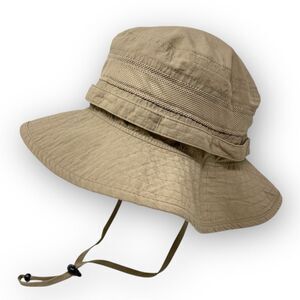 Eddie Bauer Exploration UPF Nylon Vented Tan Boonie Hat Size Small Medium S/M